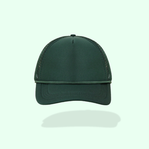 Daily Use Trucker <b>Hat</b> Custom 5 Panel Rope Accent Mesh Back Unisex Sports Foam Front Breathable Snapback Adjustable Fashion - Product Image 1