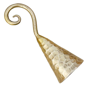 Éteignoir à bougie en spirale forgé à la main, style cloche médiévale, martelé par un forgeron, cadeau pour les amateurs de bougies - Laiton antique classique - Product Image 1