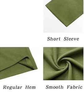 Baggy Solid Color Drop Shoulder O-Neck Plain Blank Heavyweight Thick Oversized <b>Tshirt</b> For Men Summer Outerwear Loose Fit Shirt - Product Image 2