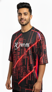 เสื้อยืดพรีเมียมโอเวอร์ไซส์แบบซับลิเมชั่นสำหรับผู้ชาย สไตล์ลำลองแนวสตรีทแฟชั่นสุดฮิต - Product Image 4