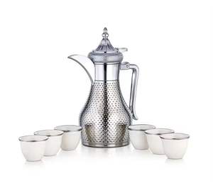 Théière marocaine vintage en laiton gravée, pot à thé/café arabe fait main, bouilloire de service traditionnelle, cadeau décoratif pour la maison - Product Image 6