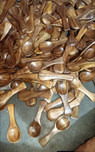 Premium Sustainable Classic Design <b>Kids</b>-Friendly Acacia Teak <b>Wood</b> Cooking Tools <b>Kitchen</b> Utensils Set From India-Includes Spoons - Product Image 3