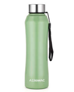 Voyage stainless steel thermal water <b>bottle</b> with ergonomic holding ring protected sip opening reusable insulated hydration <b>flask</b> - Product Image 3