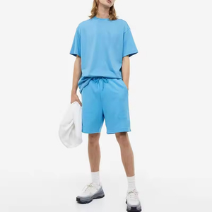 กางเกงขาสั้นกีฬาผ้าฝ้ายทรงหลวมแบบยูนิเซ็กซ์สั่งทำได้ พร้อมปักโลโก้ สไตล์วินเทจ ซักได้ เอวยางยืดปรับได้ ขายส่ง - Product Image 5