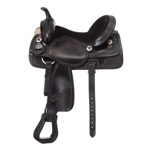 Silla de Montar Western de Cuero Suave y Algodón Hecha a Mano con Árbol de Plástico, Diseño Profesional Duradero y Herrajes Personalizados - Product Image 5