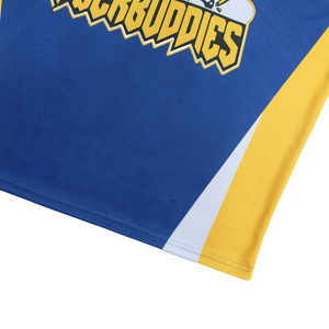 Maillot de hockey sur glace pour homme de haute qualité, 100% polyester, sublimé, antibactérien, broderie 3D, col en V, 220g, personnalisable - Product Image 4