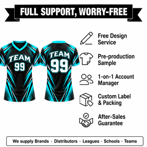 Maillot de sport unisexe à col en V sublimé de qualité supérieure, manches courtes, anti-humidité, 100 % polyester, pour adultes - Product Image 5