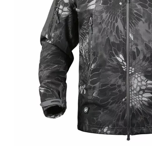 Vestes tactiques d'hiver en polaire Sharkskin pour activités de plein air, camping, randonnée, chasse, escalade, veste cargo tactique 2026, vente en gros pour hommes - Product Image 2