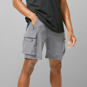 Shorts cargo pour hommes de style décontracté de haute qualité avec poches, prix bas, légers, pour un usage quotidien, fabriqués au Pakistan - Product Image 2