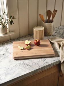 Rustic Made Wooden Rectangle Chopping Block 1.5 Cm Thickness Anti Slip Natural Finish Single Piece Package Kitchen Cutting <b>Board</b> - Product Image 1