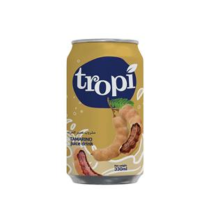 Boisson Tropi Juice 330ml en canette d'aluminium, purée de fruits 100%, faible en gras, fraîchement pressée, aromatisée, stérilisée, multi-fruits et pastèque - Product Image 6