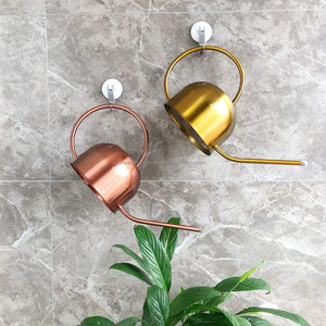 Bac d'arrosage de fleurs décoratives, 1 pièce, en acier inoxydable, hémisphère en cuivre, pour plantes de jardin, antirouille, outil de jardinage en forme de cylindre - Product Image 3