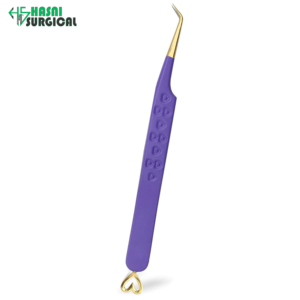 Pinces à cils premium pour extensions, design cœur, droites et à 45 degrés °   Outil chirurgical d'isolation - Product Image 2