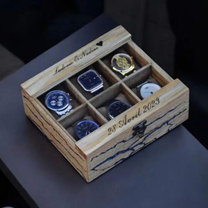 Fabricante de Cajas de Madera para Relojes, Caja de Madera para Relojes al por Mayor con Tapa de Vidrio con Bisagras de AYAANS - Product Image 1