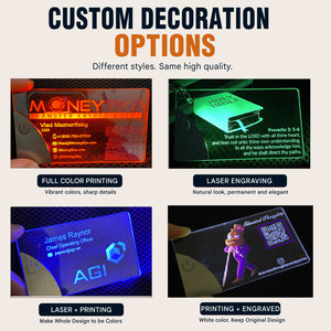 Luz LED Acrílica Transparente Personalizada con Logotipo, Impresión de Tarjetas Magnéticas, Impresión UV, Laminación de Película, Modelo MSFBC010 - Product Image 3