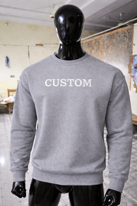 Sudadera Personalizable para Hombre, Cuello Redondo, Felpa Suave de Algodón, Sudadera Lisa para Imprimir Logotipo, Ropa al por Mayor OEM - Product Image 6