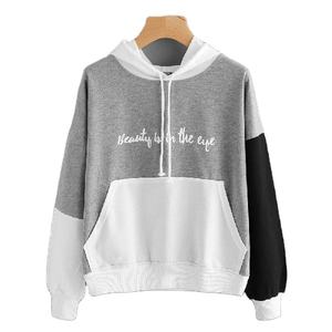 Sudadera con capucha de manga larga para mujer Diseño personalizado Moda de invierno OEM Venta al por mayor Posición de logotipo frontal de alta calidad - Product Image 6