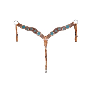 Collar de pecho occidental de cuero genuino Made100 % personalizado con trabajo pintado a mano, proveedor mayorista de fabricante - Product Image 2