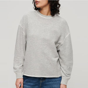 Sweat-shirt pour femme en molleton bouclette épais de haute qualité, coupe décontractée, chaud et confortable, style streetwear, idéal pour l'hiver, vente en gros, produit phare - Product Image 3