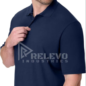 Polo à manches courtes pour homme, performance, 100% coton, toile, golf, anti-rides, séchage rapide, respirant - Product Image 1