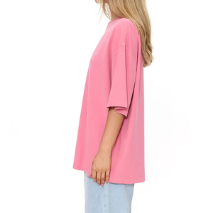 Camiseta Extra Grande de Algodón para Mujer con Logotipo Personalizado, Camiseta de Algodón 100% para Mujer, Primavera-Otoño - Product Image 3