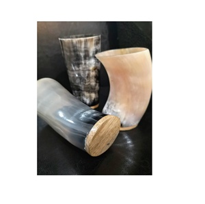 Unique <b>Handmade</b> Buffalo Horn Glass and brass rim Whiskey Beer Wine Classic Style 101-200ml Capacity Party - Product Image 5