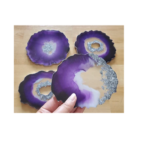 Customizable <b>Resin</b> Coaster for Home & Weddings Epoxy <b>Resin</b> Coaster <b>Top</b> Quality <b>Resin</b> Coasters Set With Ocean Effect Decorative - Product Image 1