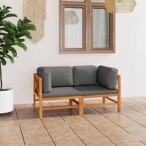 Canapé de jardin en teck 2 places, durable et de taille moyenne - Product Image 1