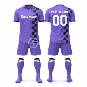 Maillot de football personnalisé par sublimation, col en V, manches courtes, maille respirante à séchage rapide pour numéros d'équipe, adulte unisexe, polyester respirant pour équipe - Product Image 5