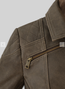 Veste en cuir pour femme modèle 2026, nouvelle mode, veste en cuir unisexe coupe-vent marron, styles personnalisés - Product Image 3