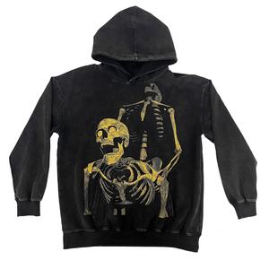 Sudadera con Capucha de Gamuza Gruesa para Hombre, Diseño Personalizado, con Botones a Presión, Estampado 3D en Relieve, Estilo Urbano, Proveedor Verificado - Product Image 3