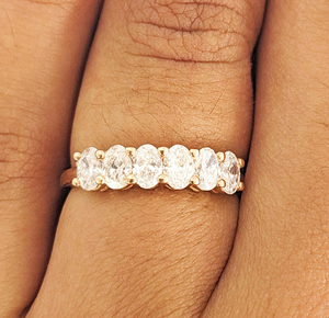 Anillo Vintage con Diamante Ovalado Cultivado en Laboratorio, Oro, para Mujer, Joyería de Compromiso y Boda, Regalo, Certificado IGI, Estilo Elegante - Product Image 4