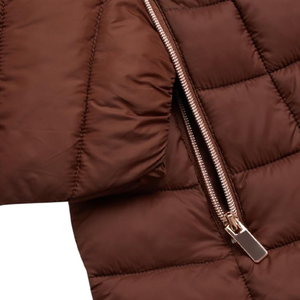New Stylish Fashion Design Breathable Zipper Closure Hooded Windproof Ladies Puffer Jacket Full Sleeves Lightweight <b>Bubble</b> - Product Image 6