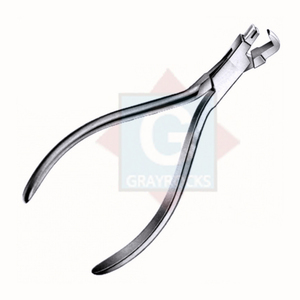Alicate para Doblar Aros de Ortodoncia, Color Plateado, Instrumento Quirúrgico Dental Manual de Clase I para Uso Ortodóntico - Product Image 1