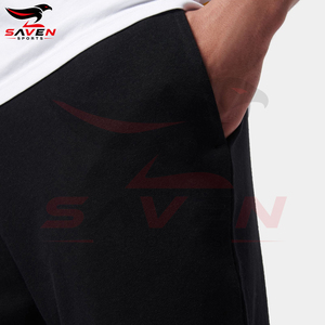 Shorts décontractés noirs pour hommes, taille élastique, couleur unie, fabriqués au Pakistan, collection 2026 – Confort optimal - Product Image 4
