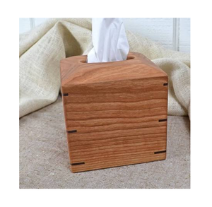 Caja de pañuelos de madera, diseño moderno, cómoda y fácil de usar, soporte decorativo para servilletas para mesa de hogar u oficina - Product Image 3