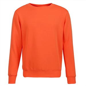 Sudadera de Cuello Redondo para Hombre, Corte Regular, Color Gris Sólido, Tejido de Algodón, Estilo Casual para Otoño - Product Image 6