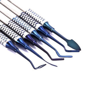 Ensemble de 6 spatules pour composites dentaires en acier inoxydable, antiadhésives, outils esthétiques et réparateurs, certifiés CE - Product Image 3
