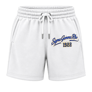 Pantalones Cortos de Forro Polar Personalizados Sigma Gamma Rho para Mujer, Pantalones Cortos Deportivos con Letras Griegas, Pantalones Casuales para Descansar, Ropa Deportiva para Entrenamiento - Product Image 1