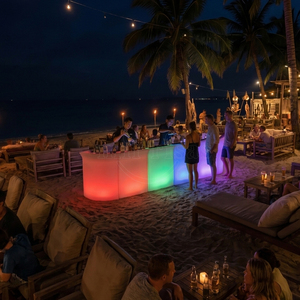 Barra de <span class=keywords><strong>Bar</strong></span> LED Modular Moderna con Fregadero, Barra de Cócteles Iluminada para Bodas, Eventos, Discotecas, Alquiler - Product Image 2