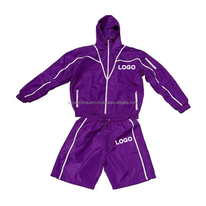 Men Summer 2 Pieces Tracksuit Set Lightweight Sweatsuits Breathable Windbreaker <b>Shorts</b> Custom Streetwear Gym Jogging <b>Suit</b> - Product Image 5