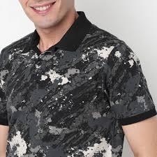 Polo Slim Fit pour Homme en Tissu Tricoté Anti-Plis Imprimé Camouflage – Idéal pour le Quotidien - Product Image 3