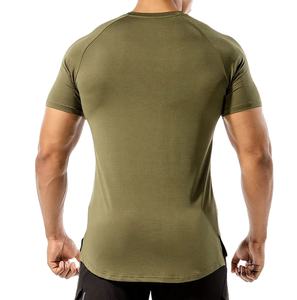 T-shirts promotionnels pour hommes à manches courtes plaine blanc extensible Spandex Polyester col rond respirant coupe sèche T-Shirts en vente - Product Image 4