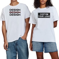 Camiseta de Algodón 100% de 190g para Impresión, Venta al por Mayor, Unisex, de Alta Calidad, con Logotipo Personalizado, Corte Holgado para Hombre
