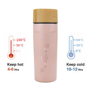 16Oz/500ml Stainless <b>Steel</b> Vacuum Insulated <b>Bottle</b> with Porcelain Liner Tea Infuser 4-6hrs Hot & 8-10hrs Cold Retention - Product Image 4