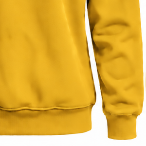 Golden Yellow Women High Neck Sweatshirt Long Sleeve Loose Fit Pullover Fleece Casual Winter Streetwear Fashion Oversized <b>Jumper</b> - Product Image 6