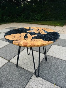 Handmade Modern Design Epoxy Resin <b>Solid</b> <b>Wood</b> River Dining <b>Table</b> <b>Top</b> Custom Made Restaurant Acacia <b>Wood</b> For Dinning Decor - Product Image 2