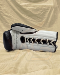 Gants de boxe en cuir WS PROFESSIONAL ORIGINAL pour l'entraînement, à doigts entiers, avec fermeture à lacets au poignet, écologiques, durables et anti-humidité - Product Image 2