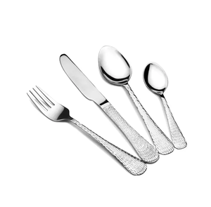 Ensemble de couverts élégants en acier inoxydable argenté, finition lisse, pour dîners de luxe, événements spéciaux et restaurants. - Product Image 6