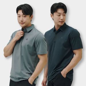 Polo de Manga Corta para Hombre, Color Sólido, Logotipo Bordado, Tejido de Punto de Secado Rápido, Estilo Casual Elegante - Product Image 1